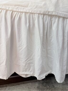 Simply Shabby Chic White Ruffle Bed Skirt